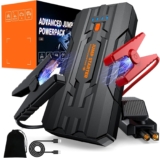 JDMCAR Jump Starter Power Pack – Portable Car Battery Booster Jump Starter for 12V Vehicles and Motorcycles,Car Accessories Power Bank with Jump leads and LED Light