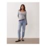JDY Petite Lullu High Waist Straight Leg Jeans in Light Blue