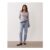 JDY Petite Lullu High Waist Straight Leg Jeans in Light Blue