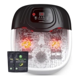 JHJ Foot Spa Massager with Heat, Epsom Salts, Bubbles