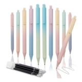 JINGIHE 10-Pack Gel Pens, Black Ink, Fine Point