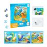 JKGIFTS 3-In1 Montessori Dinosaur Magnetic Puzzle Book