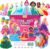 JMMICO Poke in Pro Art Kits for Girls, Poke Art for Kids Ages 4-8, 10 PCS Princesses & 5 PCS Decors, No Mess DIY Princesses Craft, Christmas Birthday Gifts for 4 5 6 7 8 9 10 Year Old Girls & Boys