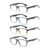 JOLISU 4-Pack Reading Glasses for Men, Blue Light Blocking, 1.50