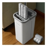 JOYMOOP Mop and Bucket with Wringer Set, Hands Free Flat Floor Mop and Bucket