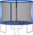 JUMMICO 6/8/10/12ft Outdoor Trampoline with Safety Enclosure Net – Complete Outdoor Garden Trampoline for Kids & Adults Spring Tool Home Fitness Family Play Equipment