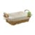 JVL Rectangular Willow Wicker Lined Basket