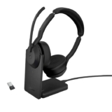 Jabra Evolve2 55 Stereo Wireless Headset with Charging Stand, Noise-cancelling Mics, Active Noise Cancellation – liGo FBA