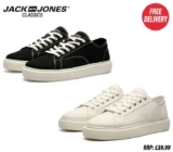 Jack & Jones Mens Classics Apsire Canvas Shoes (2 Colours / Sizes 7-12) – With Code