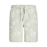 Jack & Jones Mens Crinkle AOP Jogger Short, Celadon
