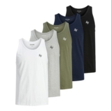 Jack and Jones Mens 5 Tank Vests