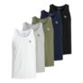 Jack and Jones Mens 5 Tank Vests