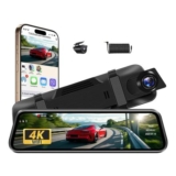 Jansite 4K Mirror Dash Cam Front Rear with 5.8GHz WiFi