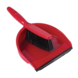 Jantex Soft Dustpan & Brush Set – Red
