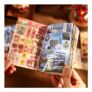 Japanese Retro Sea Sticker Book with 30 Vintage Food Stickers