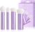 Jessup Makeup Brushes Set 4pcs Face Kabuki Brush for Foundation Contour Powder Blush Bronzer and Highlighter, Premium Synthetic Fiber Cruelty-Free, Luxury Purple T517