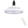 Jingsen LED 26cm Ceiling Fan Light E27 Bulb Fixture with Remote, 3 Speeds & 3 Colour Temperatures – White Fixed Head