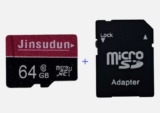 Jinsudun Micro SD Card 64GB Memory Card Class 10 SDHC Plus SDXC Adapter – Sold by GPUHub