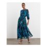 Joanna Hope Printed Mesh Maxi Dress