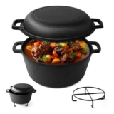 Joejis Cast Iron Dutch Oven 4.7L Pre-Seasoned
