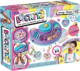 John Adams Lockitz Luxury Studio Fashion Jewellery Maker Create Cute Bag Charms, Necklaces & Accessories Includes Magic Zoom Beads with Secret Messages Age 6 Christmas & Birthday Gift Idea