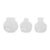 John Lewis Glass Bud Vases, Set of 3