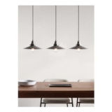 John Lewis Tobias 3 Light over Diner Bar Ceiling Light, Silver