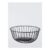 John Lewis round Wire Basket, 25.5cm, Black