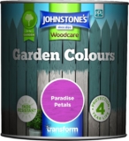 Johnstones – Garden Colours – Paradise Petals – Exterior Wood Paint – Fade Resistant – Suitable for Garden Furniture Outdoors – Fence Paint – Dry in 2 hours – 12m2 Coverage per Litre – 1L
