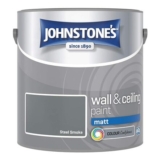 Johnstones – Matt Wall & Ceiling Paint – Steel Smoke – 2.5L
