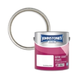 Johnstones – One Coat Matt Emulsion Paint – Pure Brilliant White – 2.5L