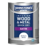 Johnstones Wood & Metal Satin Paint – Brilliant White