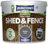 Johnstones Woodcare One Coat Shed and Fence – Shaded Grey – 5L
