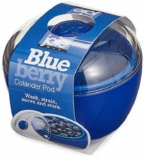 Joie Kitchen Gadgets Berry Colander Pod Wash, Strain, Serve & Store, Durable ABS, Blueberry