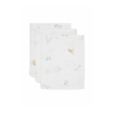 Jollein Baby Wash Cloths, Cotton, 3-Pack, Lovely Birds, 15×20 Cm