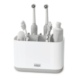 Joseph Joseph Easy-Store Large Toothbrush Holder Caddy, White/Grey