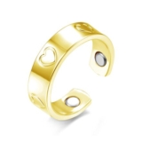 Josfeva Open Magnetic Rings for Women, Gold Fidget Ring