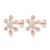 Josfeva Snowflake Stud Earrings, 925 Silver, Zirconia, Hypoallergenic