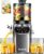 Juicer Machine, 4-In-1 Cold Press Juicer,Smart Touch Masticating Juicers, 6.5 Extra Large Chute, 120oz Capacity For Whole Fruits, Easy To Clean, Extractor Machine For Making Nut Mike, Sorbet,Juice