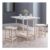 Julian Bowen Bergen 2 Seater Foldable Bar Set White and Natural