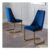 Julian Bowen Vittoria Cantilever Set of 2 Blue Dining Chairs