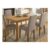 Julipa Ashford Extending 6 to 8 Seater Table with 6 Ava Fabric Chairs