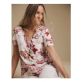 Julipa Cotton Printed V-Neck T-Shirt