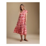 Julipa Tiered Cotton Midi Dress