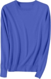 Jumpers for Women UK Lightweight Long Sleeve Ribbed Cuff Cropped Sweater