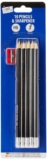 Just Stationery, 10 Count (Pack of 1), 6346 HB Pencil with Sharpener (Pack of 10), Package May Vary