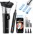 KAUGIC Manual Ear Wax Removal Kit with Ear Camera Combo for Adults One-Hand Manual Ear Cleaner, Visual 1080P Otoscope, 6 LED Light, 6 Ear Spoons, Home Use, Safe Silicone Tips