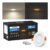 KEELED White Recessed Downlight, Night Light, 3CCT 6W, 18-Pack