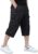 KEFITEVD Mens Cotton Cargo 3/4 Capri Shorts with Multiple Pockets