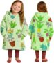 KEPLIN Oversized Blanket Hoodie Ultra Soft Fleece & Sherpa Lined Wearable Hoodie Blanket with Large Pocket and Elasticated Cuffs One Size Fits Most for Lounging, Travel, Camping & Home Comfort